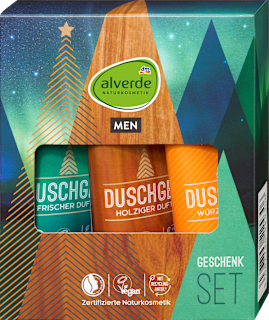 Geschenkset Duschgele for MEN 3tlg alverde NATURKOSMETIK