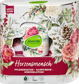 Geschenkset "Herzensmensch" 3tlg alverde NATURKOSMETIK