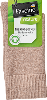 Socken mit wärmendem Vollfrottee beige Gr. 35-38 Fascino