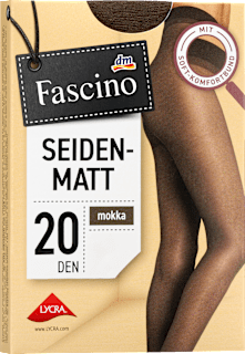 Strumpfhose seidenmatt mokka Gr. 42/44, 20 DEN Fascino