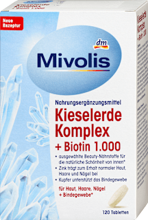 Prehransko dopolnilo s silicijevo prstjo, minerali in vitamini Mivolis