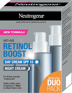 Denný a nočný pleťový krém proti vráskam Retinol Boost  Neutrogena