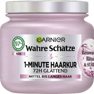 Haarkur 1-Minute Reiswasser Ritual und Stärke Wahre Schätze