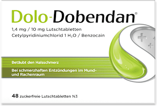 Dolo-Dobendan 1,4 mg / 10 mg Lutschtabletten zuckerfrei Dolo-Dobendan
