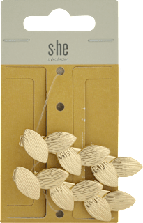 Sponky do vlasov s listami - zlaté s-he stylecollection