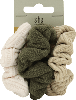 Gumičky do vlasov scrunchie - viacfarebné s-he stylecollection