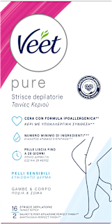 Strisce depilatorie corpo Pure Veet