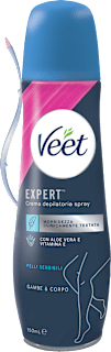 Silky Fresh Crema depilatoria spray pelli sensibili Veet