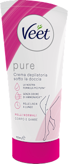 Crema depilatoria sotto la doccia pelli normali Silky Fresh  Veet