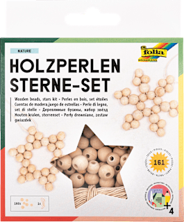 Bastelset Holzperlen Sterne Dekorieren & Einrichten