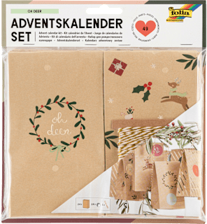 Adventskalender-Set mit bedruckten Tüten Dekorieren & Einrichten