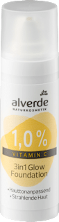 Alapozó 3in1 Glow, 1,0% C-vitaminnal alverde NATURKOSMETIK