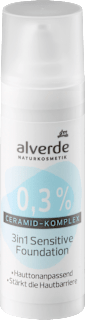 Foundation 3n1 Sensitiv 0,3 % Ceramid-Komplex alverde NATURKOSMETIK