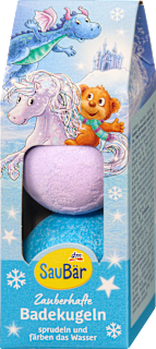 Kinder Badezusatz Zauberhafte Badekugeln (2x40 g) SauBär