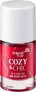 lesk na rty a tvářenka 2v1 COZY & CHIC 020 Red Velvet Latte trend !t up