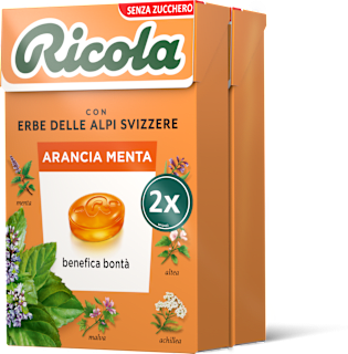 Caramelle Arancia Menta confezione doppia  Ricola