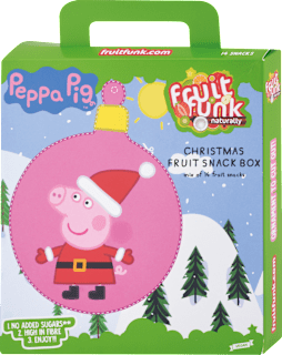 Darčekové balenie Christmas Fruitsnack Box Peppa Pig Fruitfunk