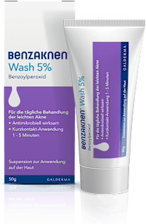 Benzaknen Wash 5% Suspension zur Anwendung auf der Haut BENZAKNEN