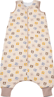 Schlafsack mit Beinen 3 TOG mit Bären-Muster, beige, 100 cm ALANA