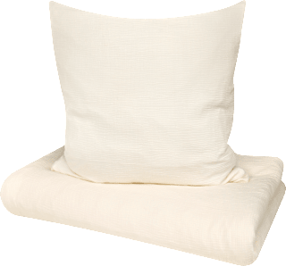 Bettwäsche-Set aus Musselin, ecru, 135 x 200 + 80 x 80 cm ALANA