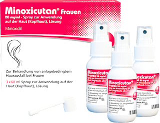 Minoxicutan Frauen, Wirkstoff: Minoxidil 20 mg/ml Spray 3 x 60 ml Minoxicutan