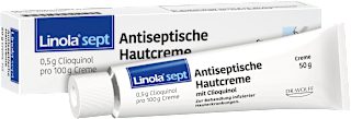 Linola sept Antiseptische Hautcreme mit 0,5g Clioquinol Linola
