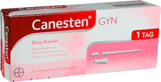 Canesten GYN Once Kombi Vaginaltabletten 500mg Clotrimazol und Creme mit 1% Clotrimazol Canesten