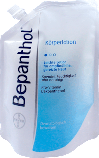 Bepanthol Körperlotion für empfindliche, gereizte Haut, Nachfüllbeutel  Bepanthol