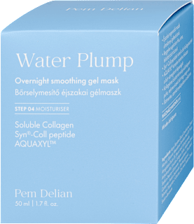 Nočná vyhladzujúca pleťová gélová maska Water Plump Pem Delian