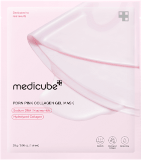 Maska za obraz v obliki krpice PDRN Pink Collagen medicube