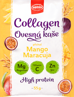 Collagen ovesná kaše s příchutí mango a maracuja Semix