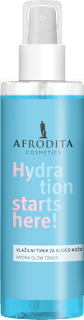 Vlažilni tonik za sijočo kožo Hydration starts here! AFRODITA