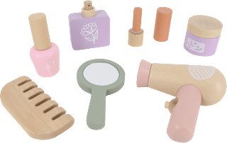 Spielzeug-Set Schminken aus Holz 7tlg, mehrfarbig (17,5x11x7 cm) Cleoleo