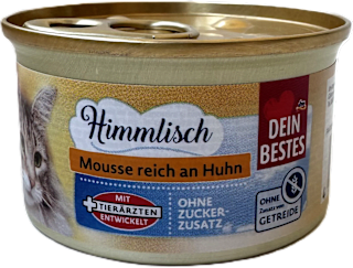 Popolna hrana za odrasle mačke – mousse s kokošjo DEIN BESTES