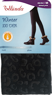 punčochové kalhoty WINTER 100DEN, velikost 40-44, animal print Bellinda