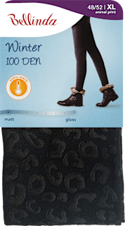 punčochové kalhoty WINTER 100DEN, velikost 48-52, animal print Bellinda