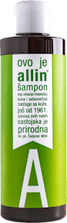 Šampon koji uklanja masnoću sa kože i seboreične naslage sa kože allin