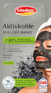 Gesichtsmaske peel off Aktivkohle (2x8 ml) Schaebens
