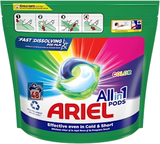 Detergent de rufe capsule AIO Color 48 spălări ARIEL