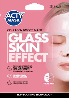 Maschera viso Hydrogel Glass Skin al collagene  ACTY MASK