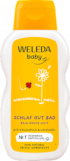 Baby Badezusatz Schlaf gut Calendula WELEDA baby