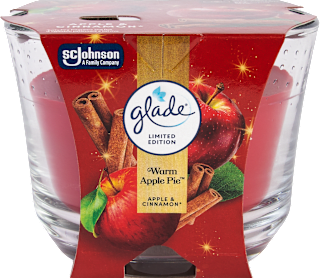 Vonná sviečka v skle Warm Apple Pie glade