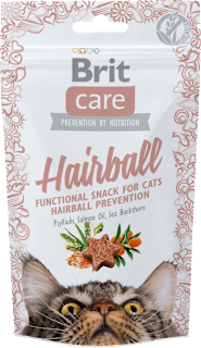 care snack pro kočky Hairball Brit
