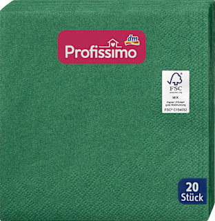 Salvete 24 x 24 cm - emerald zelene Profissimo