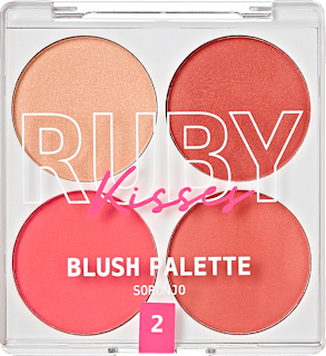 Paletă farduri obraz Living Bare RUBY Kisses