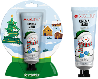 Crema mani palla di neve setablu