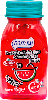 Drażetki odświeżające, arbuz i mięta Dosfarm