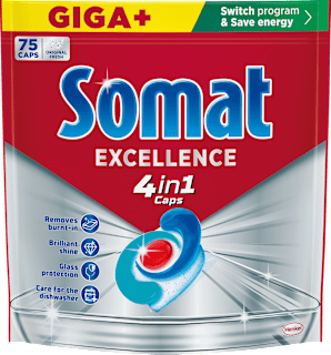Kapsuly do umývačky riadu Excellence 4in1 Somat