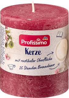 svíčka rustikální 80/68 bordó Profissimo