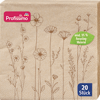 Servietten Herbstblumen (33x33 cm) Profissimo